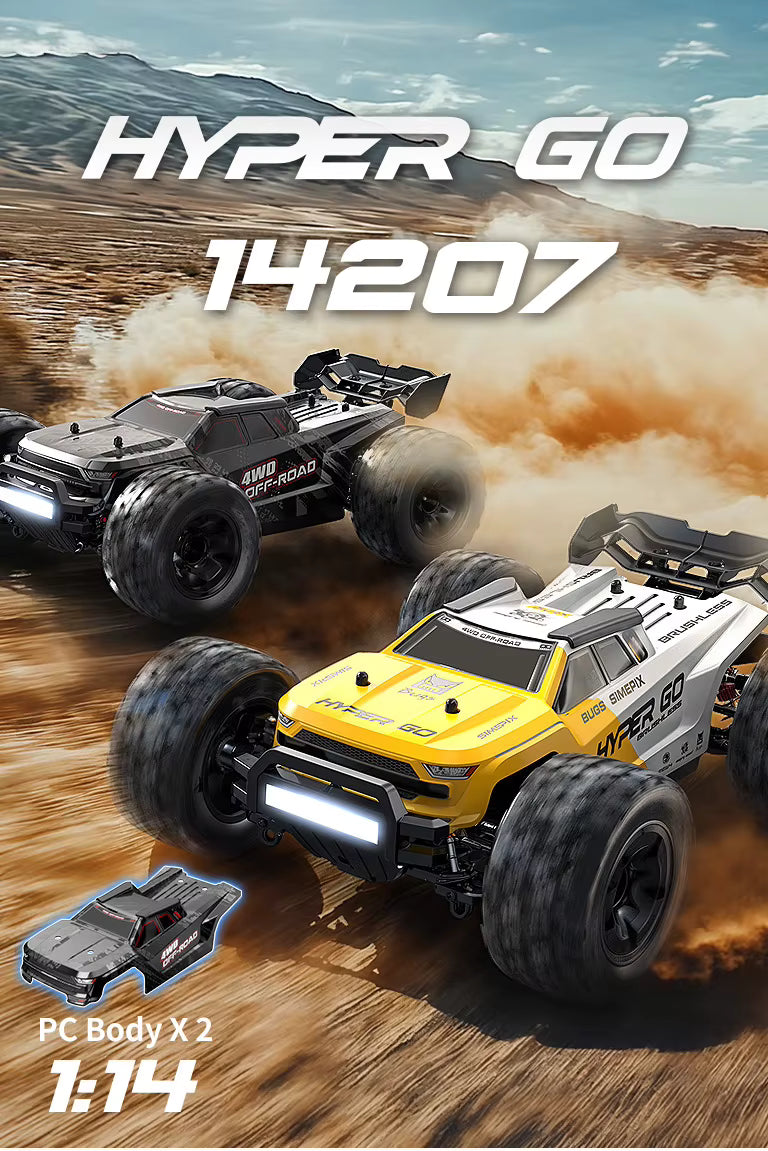 HYPER GO 4x4 RC 1/14 brushless - 50 km/h tout-terrain