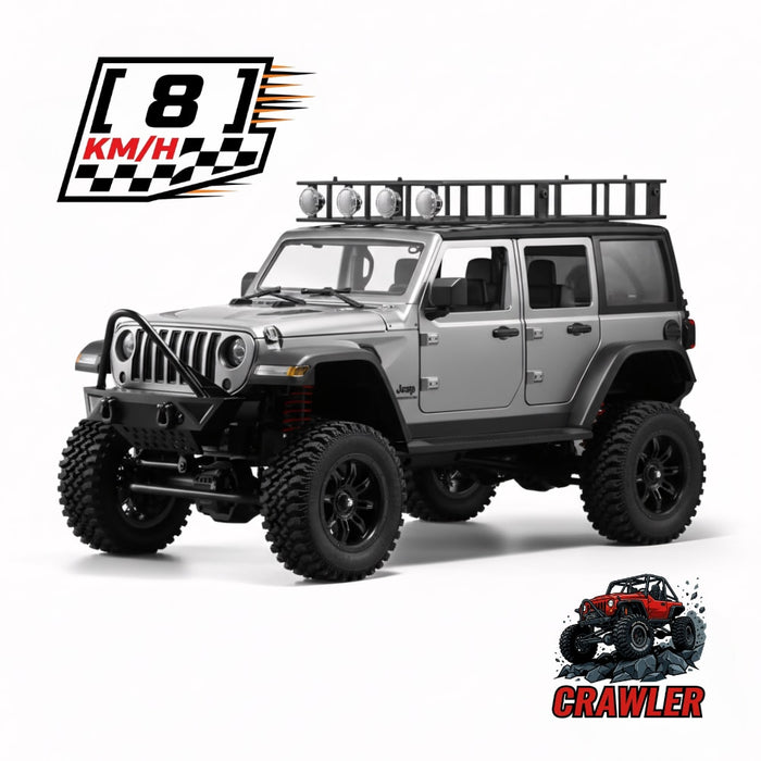 Crawler RC Jeep Wrangler 1/12 - réplique roulante détaillée