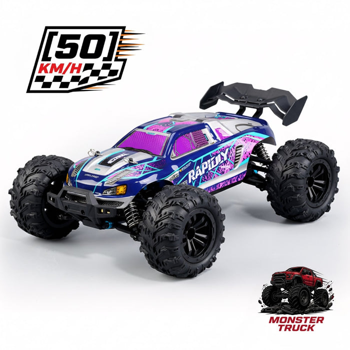Rapidly RC 1/16 - 4x4 tout-terrain 50 km/h avec LED